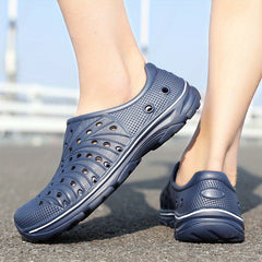 Men's Lightweight Comfy Clogs Hollow Out Non Slip Garden Shoes