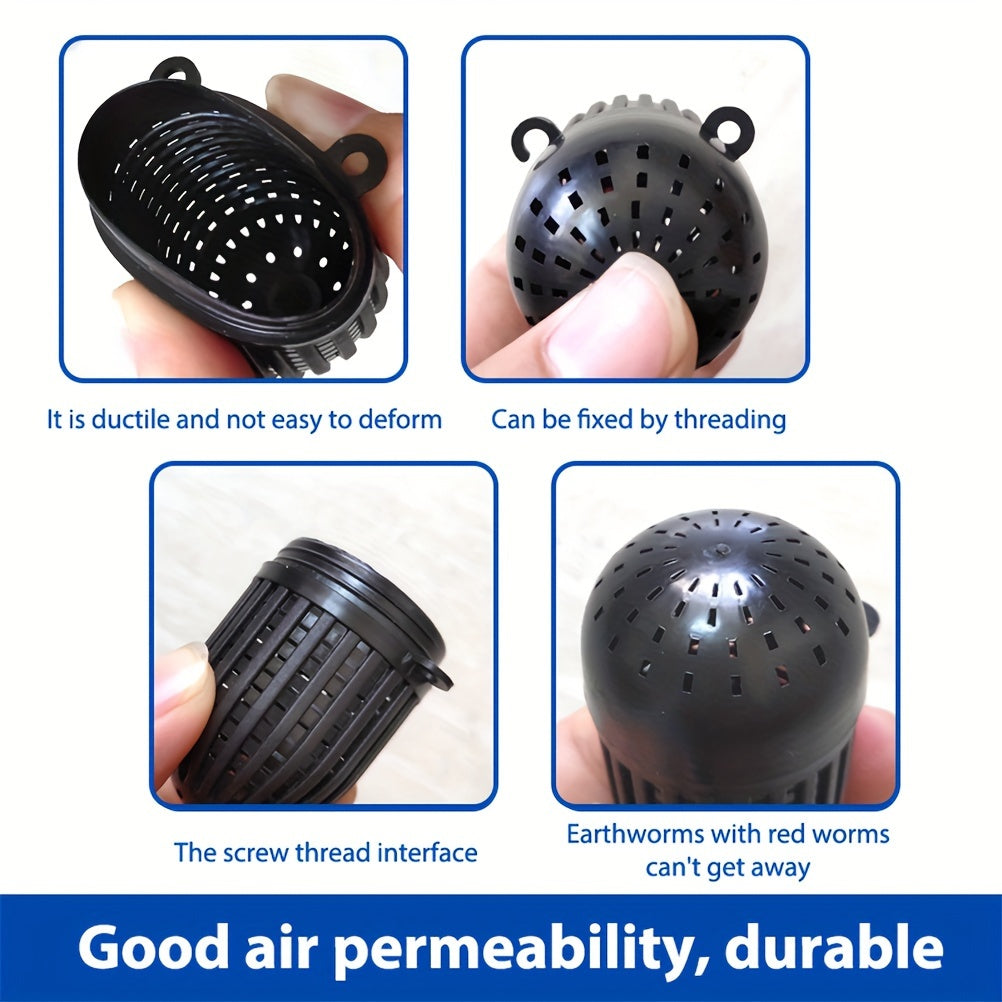 10pcs Portable Bait Cages for Crab and Shrimp Fishing