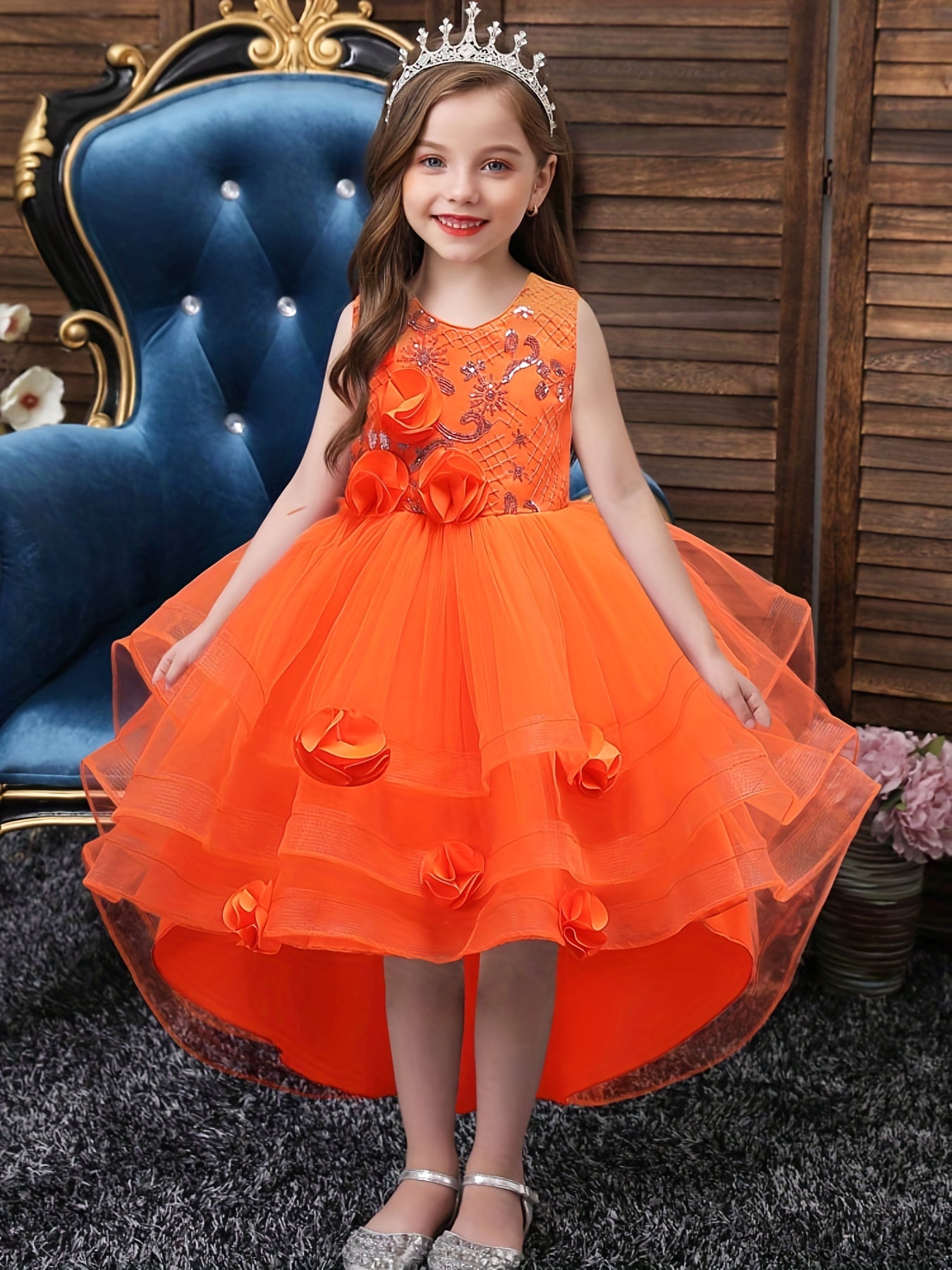 Toddler Girl's Formal Dress Flower Princess Dress