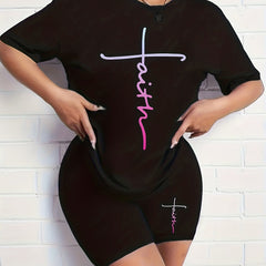 Two Piece Set Women's Crop Top & Skirt