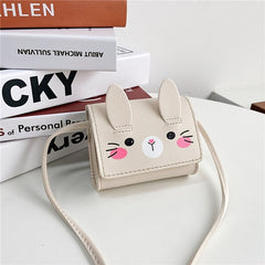 Rabbit Shoulder Messenger Bag Mini Coin Purse Wallet For Girls