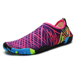 Women's Colorful Striped Water Shoes Lightweight and Breathable