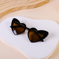 Y2K Heart Shaped Sunglasses UV Protection UV400 for Party