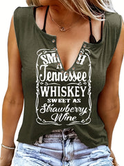 V Neck Sleeveless Tank Top Casual Basic Tank Top Women's Clothing