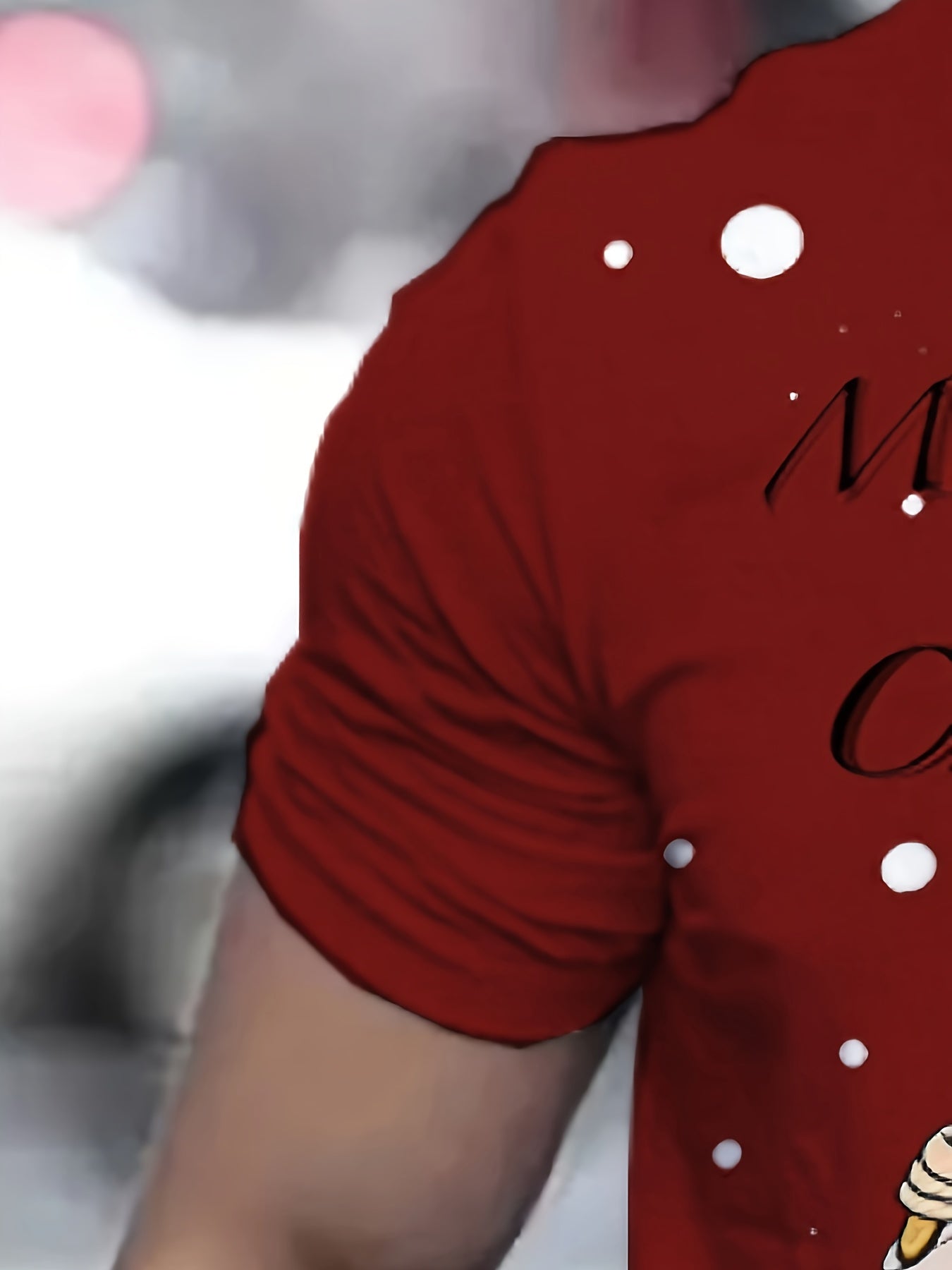 Santa Claus Print Tee Shirt for Men