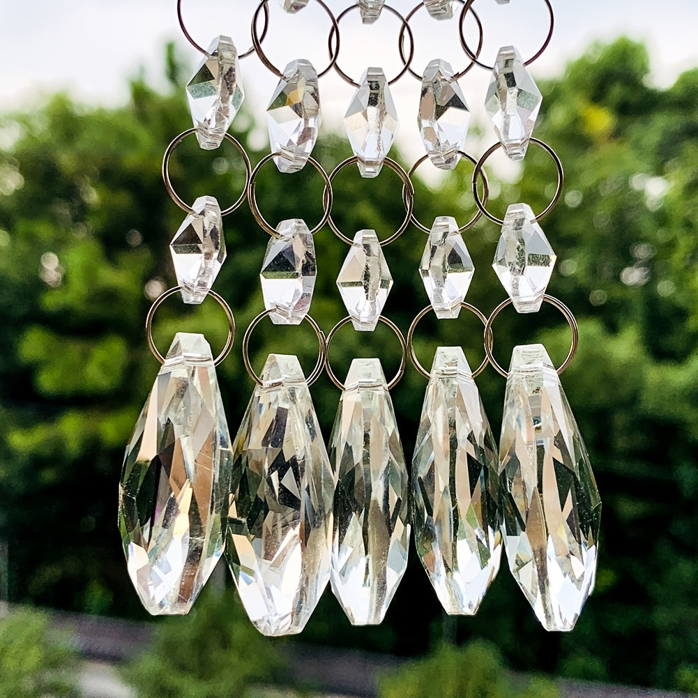 Glass Crystal Beads Chandelier Chain - Elegant Wedding Party Decor Accessory