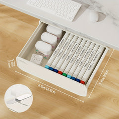 Under Desk Storage Drawer Box Slide Out Self Adhesive Drawer Basket