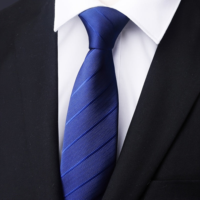 Men's Zipper Tie Knotless Tie, 96in Length