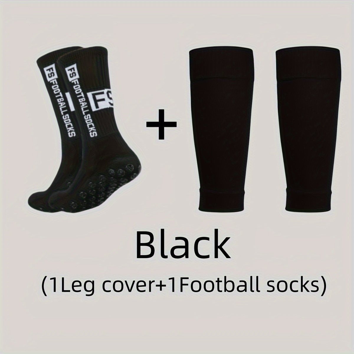 Men's Breathable Fitness Shin Guards Soccer Anti-Slip Socks