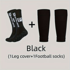 Men's Breathable Fitness Shin Guards Soccer Anti-Slip Socks