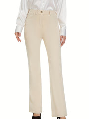 Straight Leg Trouser Pants - Office Wear