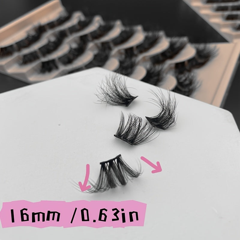 7pcs Segmented False Lashes Y2K DIY Individual Cluster Lashes