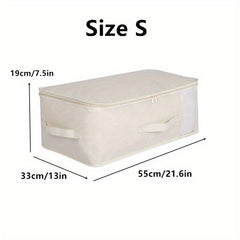 Foldable Quilt Clothes Storage Bag Clothing Packing Bag With Handle