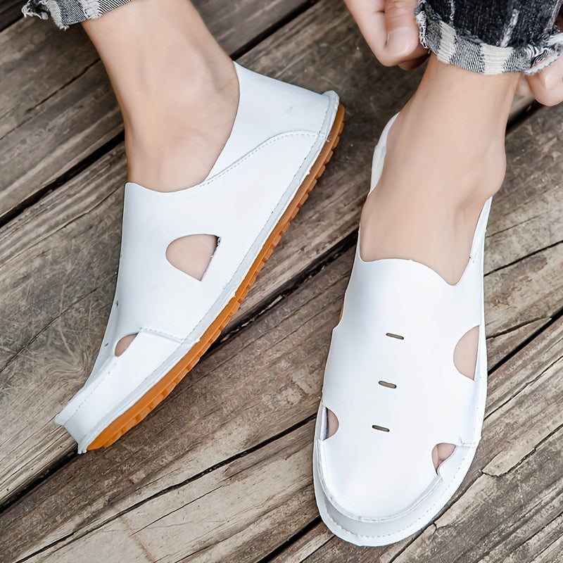 Men's Comfy Clogs Hollow Out Non Slip Garden Shoes