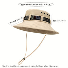 Western Cowboy Sun Protection Bucket Hat for Outdoor Travel Fishing