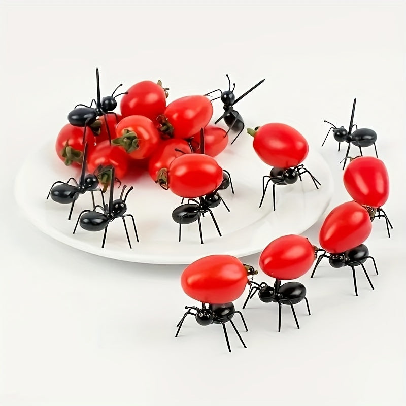 Plastic Ant Food Swabs Animal Fruit Toothpicks Bento Decor Party Supplies