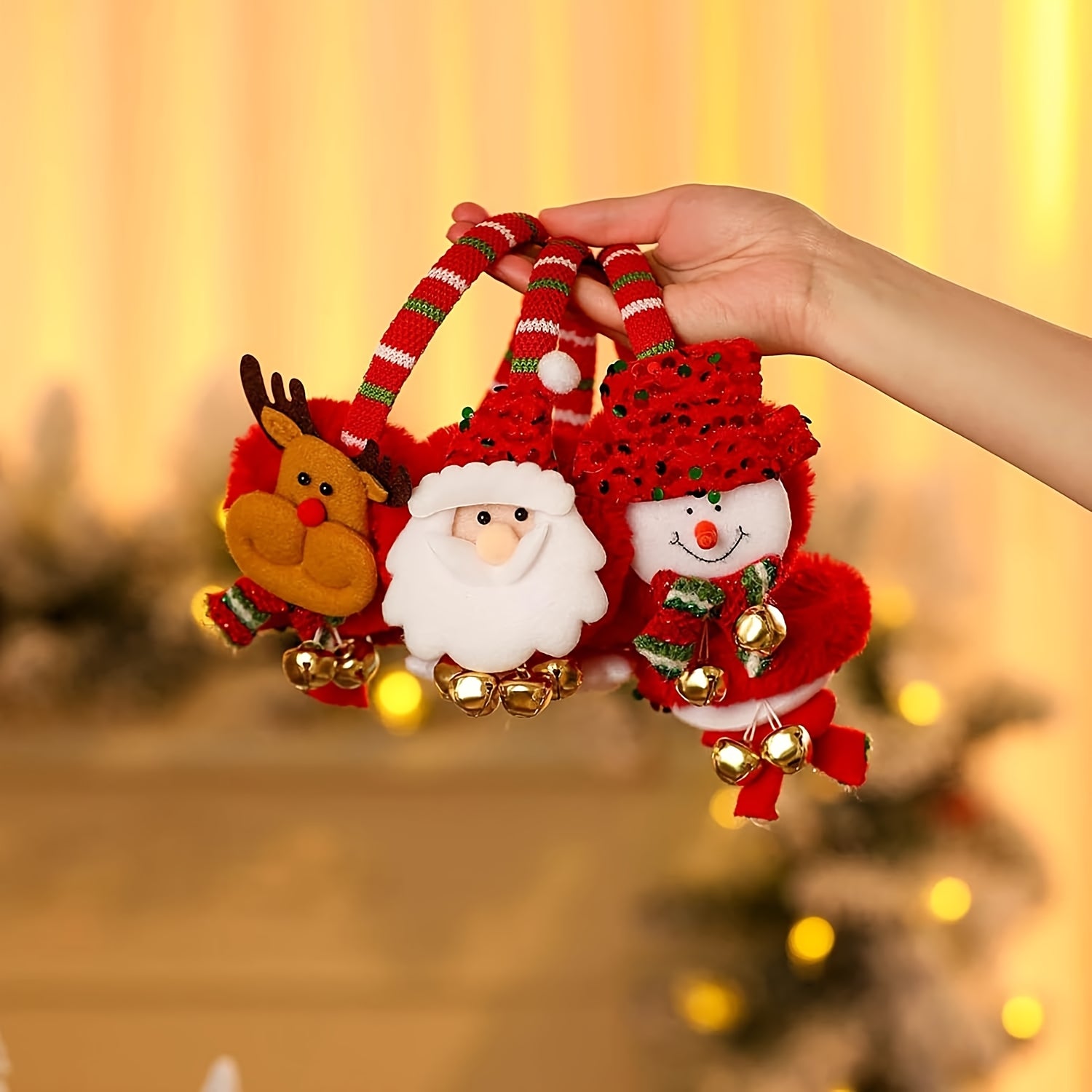 Women's Christmas Ear Muffs with Reindeer Antlers - Winter Warmth
