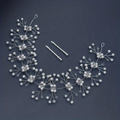 Crystal Head Piece Hairband with Bobby Pin Wedding Bridal Bridesmaid