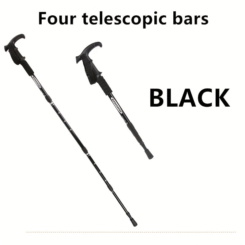 2pcs Foldable Lightweight Trekking Poles Impact Resistant Walking Stick