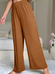 Solid Wide Leg Stretch Lounge Pants