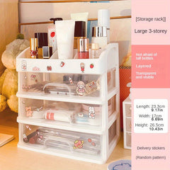Transparent Cosmetic Storage Box Drawer Lipstick Organizer
