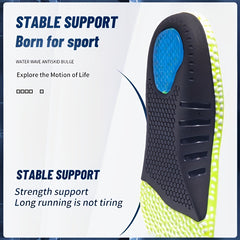 Sports Shock Absorption Insoles High Elastic Deodorant Comfortable