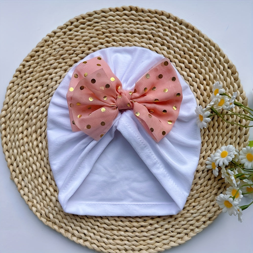 Baby Spring Summer Thin Headband Soft Bowtie Baby Hat