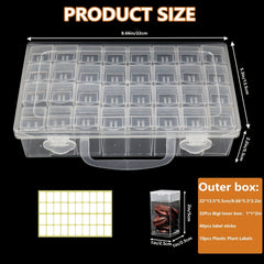 32-Slot DIY Diamond Painting Storage Box Beads Charms Jewelry Organizer