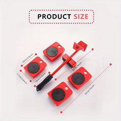 5pcs Moving Device Multifunctional Moving Utility Device