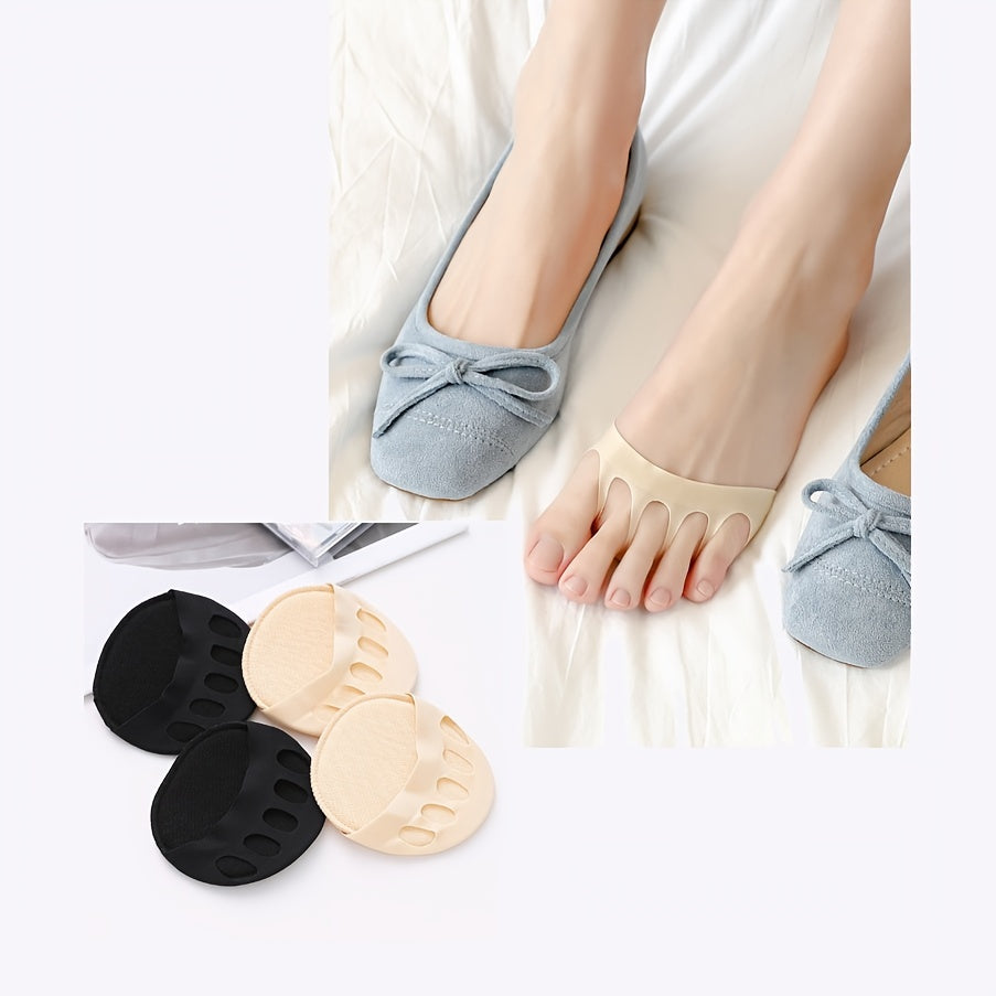 Women's Cotton Toe Topper Socks - Reusable Foot Cushions