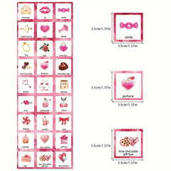 24pcs Bingo Paper Game Cards Wedding Parting Bingo Cards