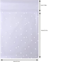 100pcs Polka Dot Cellophane Snack Bag 14 for Party Bread Candy Biscuits