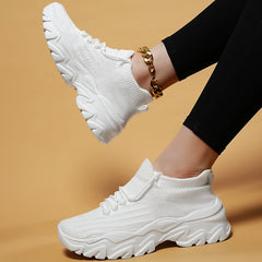 Women's Stylish Knit Sneakers Non slip & Arch Support