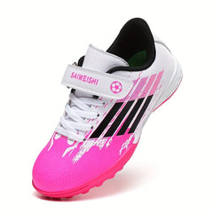 Youth Turf Football Boots Anti-Skid Lace Up Soccer Cleats