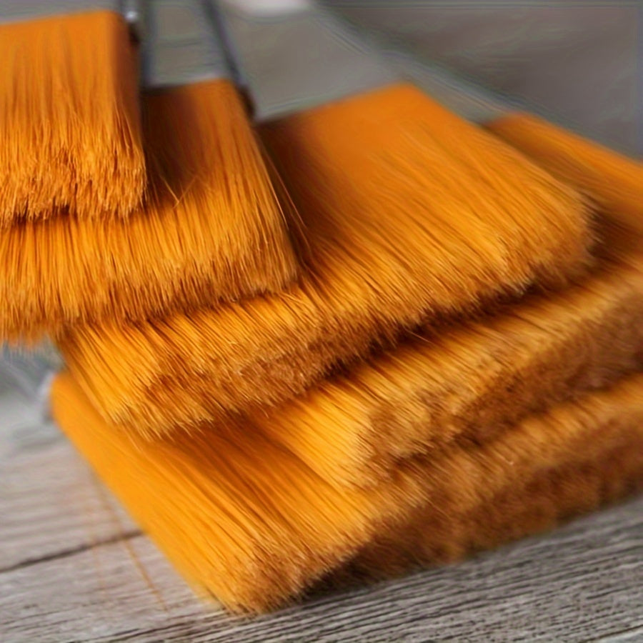 Yellow Paint Hair Brush Thickened Brown Hair Brush Cleaning Sweeping Bru