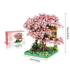 2100 Parts Sakura Tree House Building Blocks Set - Interactive Toys for Kids