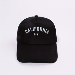 CALIFORNIA 1991 Printed Trucker Hat Mesh Baseball Cap Unisex