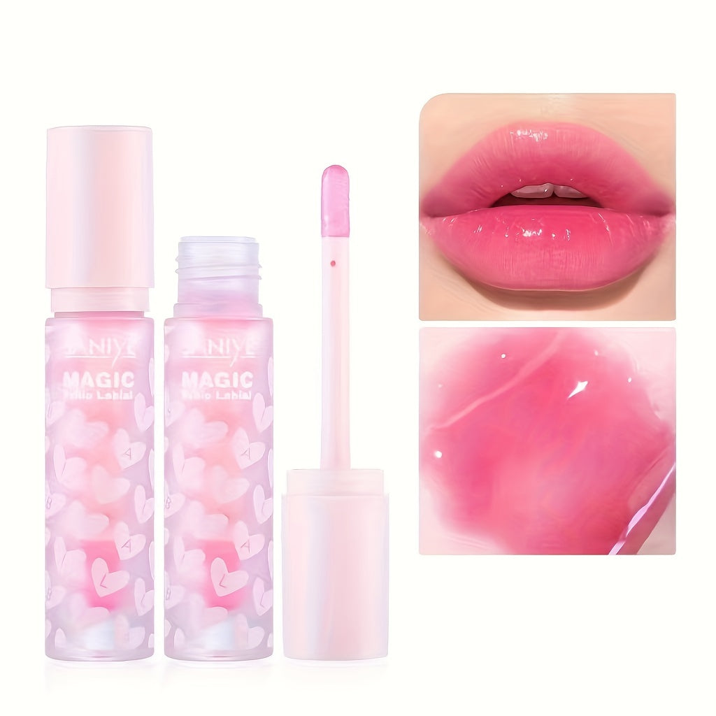 24K Golden Lip Glaze Moisturizing Lip Gloss Dry Flower Jelly Lip Glaze
