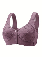 Floral Wireless Bras Comfy Stretchy Intimates Bra