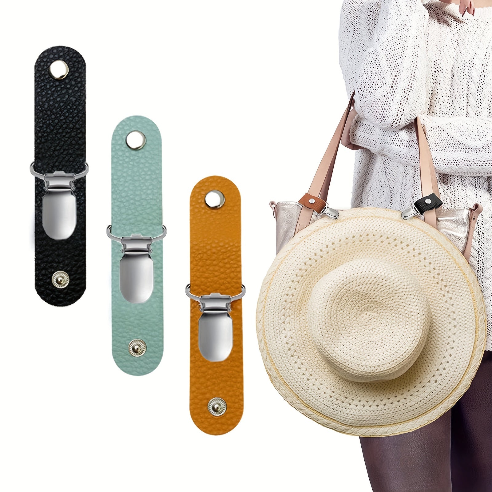 Travel Hat Clip Securely Attach Hat to Luggage or Backpack