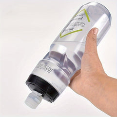 710ml Transparent Squeezed Water Bottle Leakproof Outdoor Cycling Sports