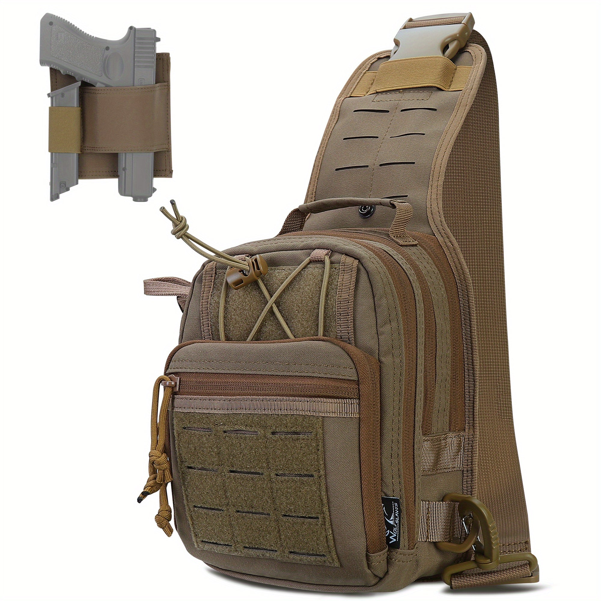 Tactical Chest Bag Camo Shoulder Crossbody Bag for Men & Women