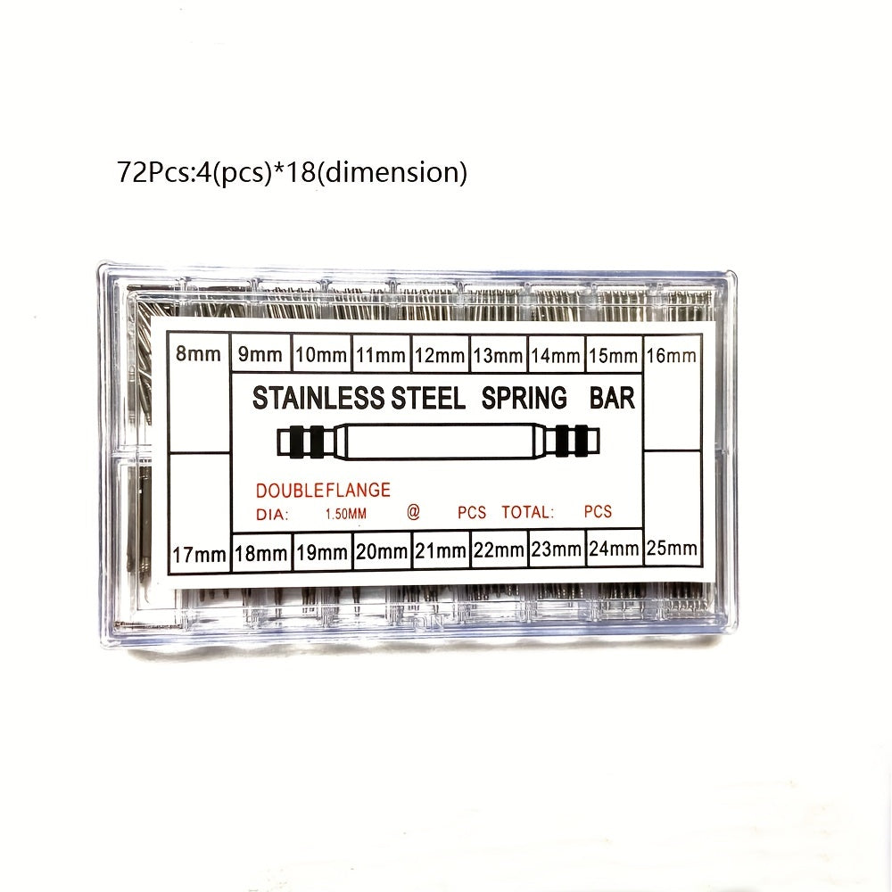 Watch Strap Spring Bar Connection Pins 8-25mm Stainless Steel Repair Kit