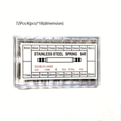 Watch Strap Spring Bar Connection Pins 8-25mm Stainless Steel Repair Kit
