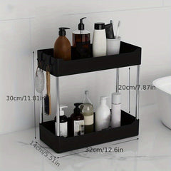 1pc Kitchen Gap Storage Shelf Toilet Narrow Small Storage Basket Cabinet