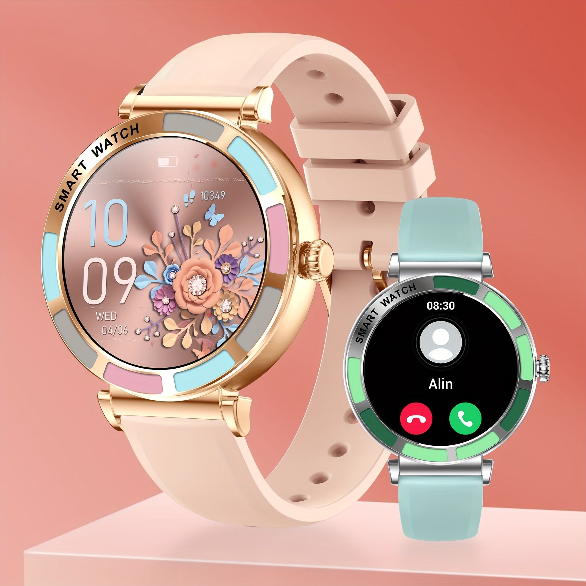 TiZOOP 3 HD Smart Watch for Women - Calls, Messages, 100 Sports Modes