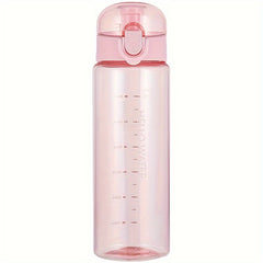 780ml Clear Flip Top Plastic Water Cup Lightweight Large Capacity Water Bottle
