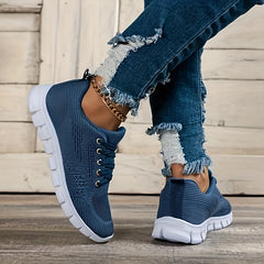 Women's Lightweight Mesh Sneakers Lace-up Athletic Shoes