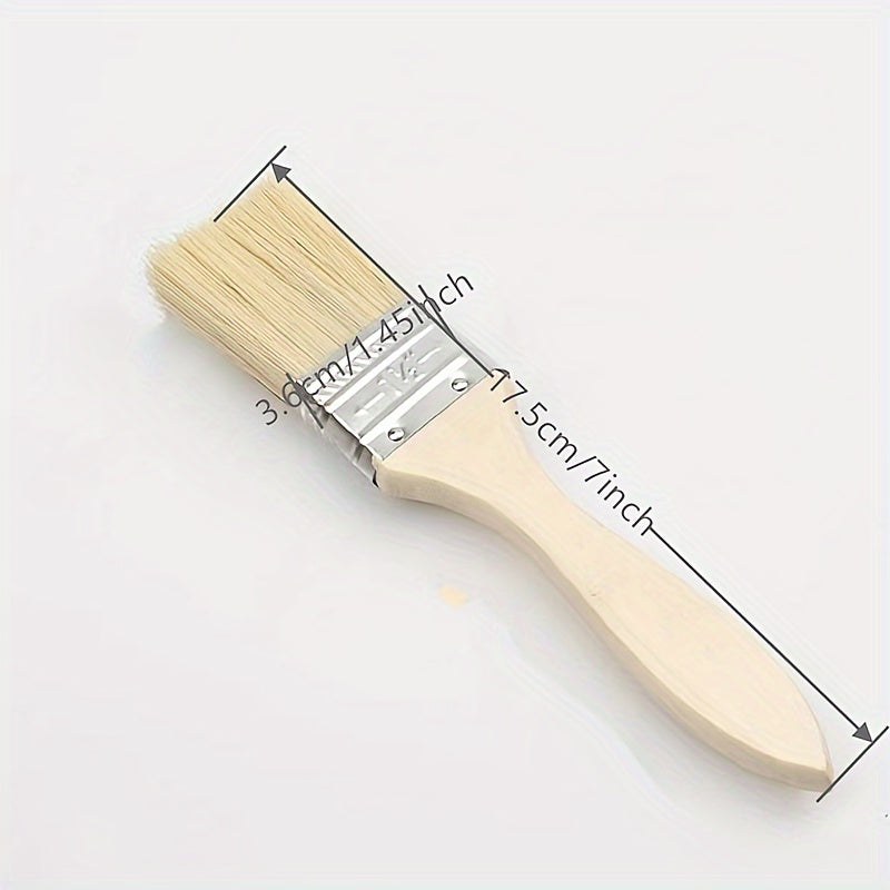 5pcs Wooden Handle Paint Brush Cleaning Sweeping Gray Hair Brush