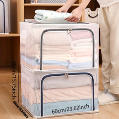 Foldable Storage Bag for Clothes Blankets Quilts Toys - Space Saving Organizer